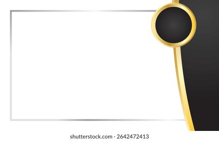 Black Gold Border for Award Certificate Frame