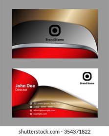 Black And Gold Business Card  