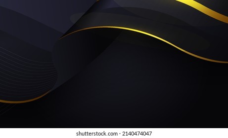 schwarz-goldener Stoffhintergrund