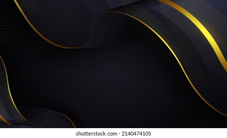 fondo negro y dorado de tela