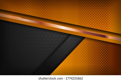 Black and gold combinations luxury background design.