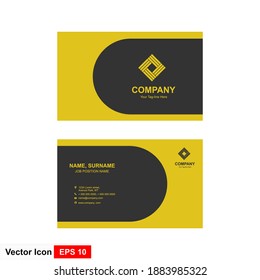 Black and gold corporate business card design