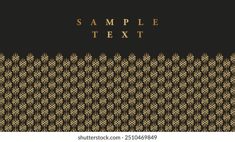 uma capa preta e dourada com um design de folha de ouro