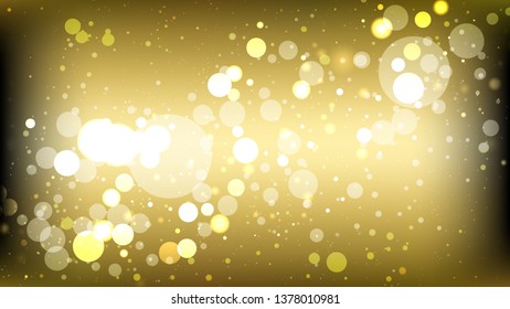 Black and Gold Defocused Lights Background Graphic