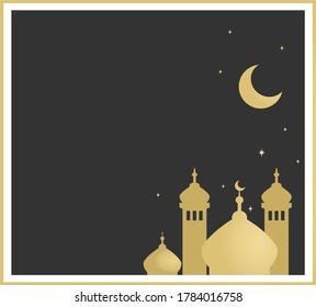 Ramadan Illustration Arabic Calligraphy Praying Moslem Stock Vector ...