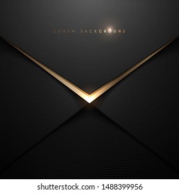 Black and gold envelop background