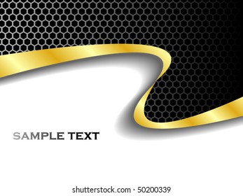Black and gold fantastic business background