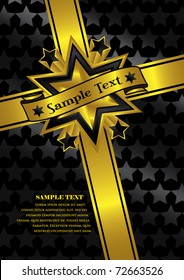 Black Gold framed template