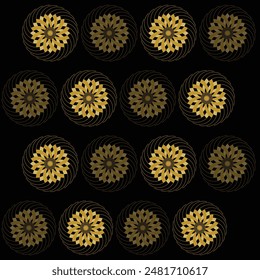 black and gold geometric pattern, the color can be changed according to your wishes