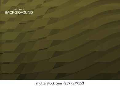 Black gold gradient abstract background with curved wavy lines texture