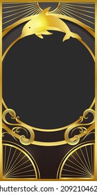 Black and gold gradient background

