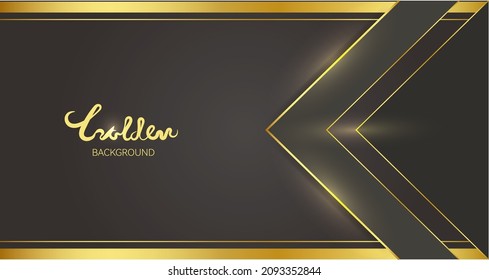 Fondo de gradiente negro y dorado