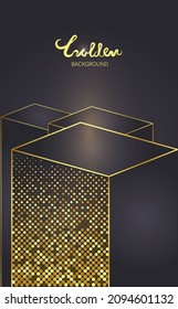 Black and gold gradient background