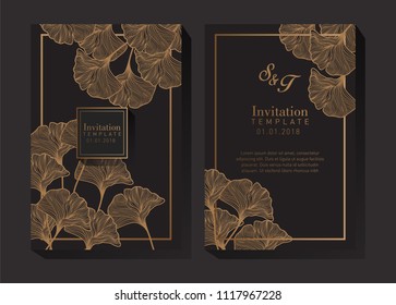 Black and Gold Invitation