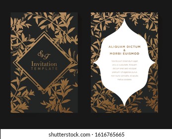 Black and Gold Invitation Design