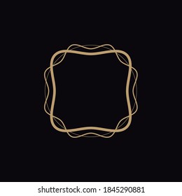 Black gold logo for anything