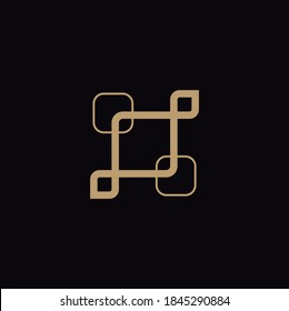 Logo de oro negro para cualquier cosa