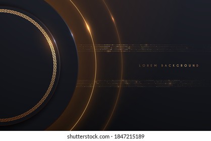 Black and gold luxury background