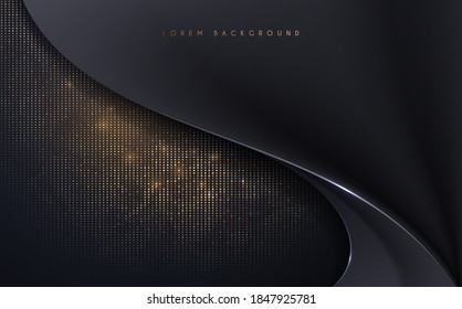 Black and gold luxury background