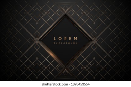 Black and gold luxury background