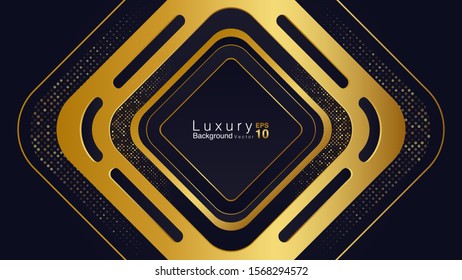 Black and Gold Luxury Background Concept. Vector EPS 10