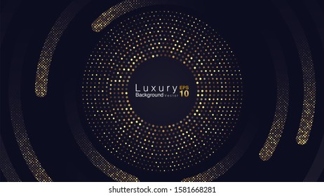 Black and Gold Luxury Background Concept. Vector EPS 10