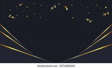 black and gold luxury background design