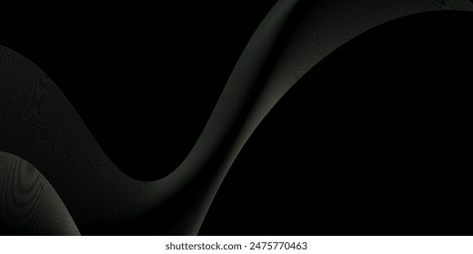 black and gold luxury background with dynamic wave composition.