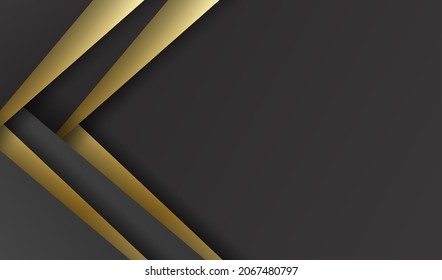 Black and gold luxury background. background for product, branding and packaging presentation. vector.
