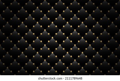 Black and gold luxury background. Vector illustration.
