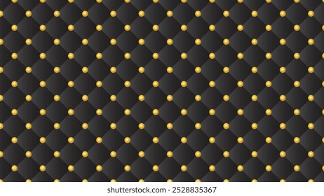 Black and Gold Luxury Diamond Pattern Background