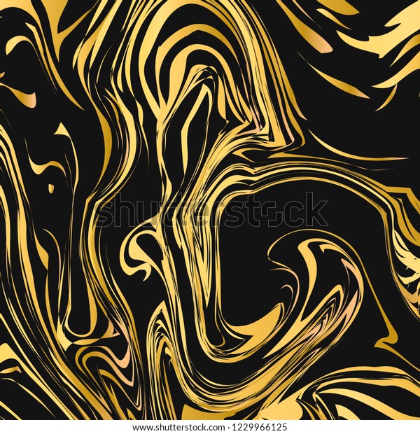 Black Gold Marble Texture Abstract Background Stock Vector (Royalty ...