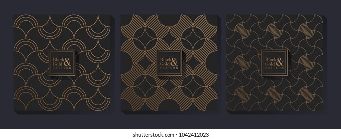 Black and gold Pattern