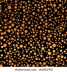 Black and gold  pattern. Abstract geometric modern  polka dot background. Vector illustration.Shiny backdrop. Texture of gold foil.