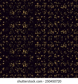 Black and gold  pattern. Abstract modern background. Vector illustration.Dark backdrop with shiny golden pieces.