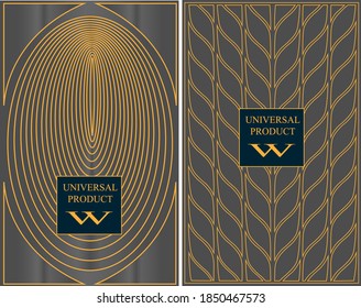 Black and gold pattern background for design