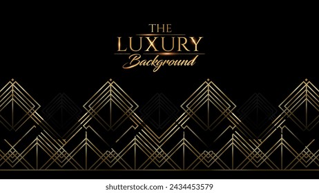 Black and Gold Premium Background. Creative Flyer Premium Luxury Template. Cool  Anniversary Card. Grand Celebration Banner for Wedding and Engagement. Premium Thank You Design. Event Conference Post.