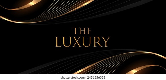 Black and Gold Premium Background. Creative Flyer Premium Luxury Template. Cool Anniversary Card. Grand Celebration Banner for Wedding and Engagement. Premium Thank You Design. Event Conference Post.