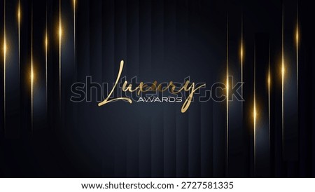 Black and Gold Premium Background. Innovative Flyer Premium Luxury Template. Cool Concept Design. Glorious Celebratory Template for Movie and Show. Luxurious Wedding Design. Gala Night.