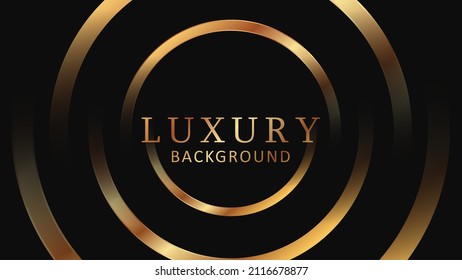 Black and gold premium background. Luxury vector design