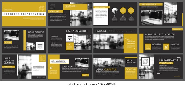 Black gold presentation templates and infographics elements background. Use for business annual report, flyer, corporate marketing, leaflet, advertising, brochure, modern style.