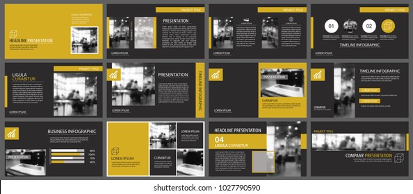 Black gold presentation templates and infographics elements background. Use for business annual report, flyer, corporate marketing, leaflet, advertising, brochure, modern style.