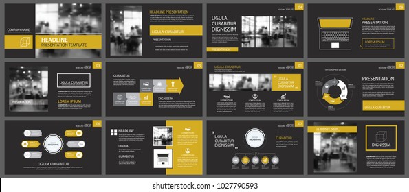 Black gold presentation templates and infographics elements background. Use for business annual report, flyer, corporate marketing, leaflet, advertising, brochure, modern style.