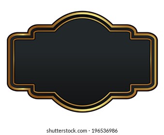 Black Gold Quality Labels Easy Edit Stock Vector (Royalty Free ...