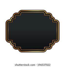 Black and Gold Quality Labels. Easy to edit. Perfect for your works, Perfect quality works.