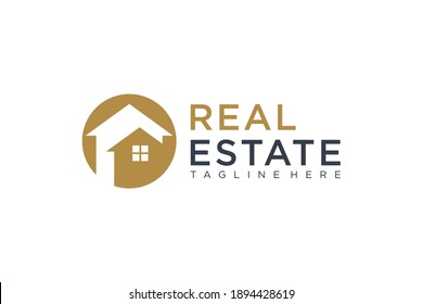 Black Gold Real Estate Logo Construction Stock Vector (Royalty Free ...