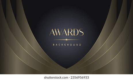 Black gold royal awards graphics background lines sparkle elegant shine modern glitter template luxury premium corporate abstract design.