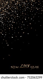 Black and gold template for brochures, leaflets, mobile technologies, applications and online services, printing emblems, logos, banners and infographics. Abstract modern backgrounds.