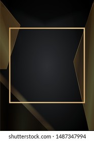 Black gold tone background vector graphic image