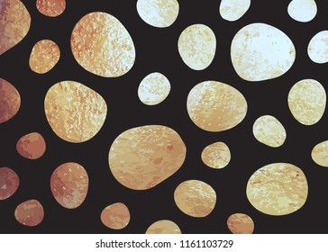 Black and golden abstract pattern, stylish background, vector illustration.